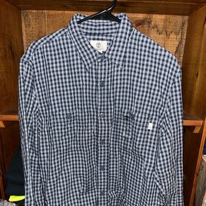 Timberland plaid flannel size large